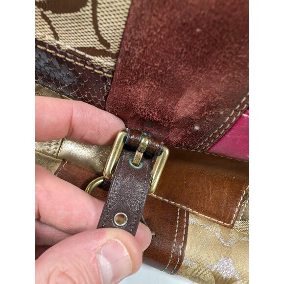 Coach Legacy Limited Edition Holiday Patchwork Leather Tote Bag Purse - Picture 4 of 16